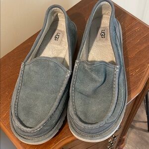 UGG Gray Moccasin-Style Slip-On Loafers